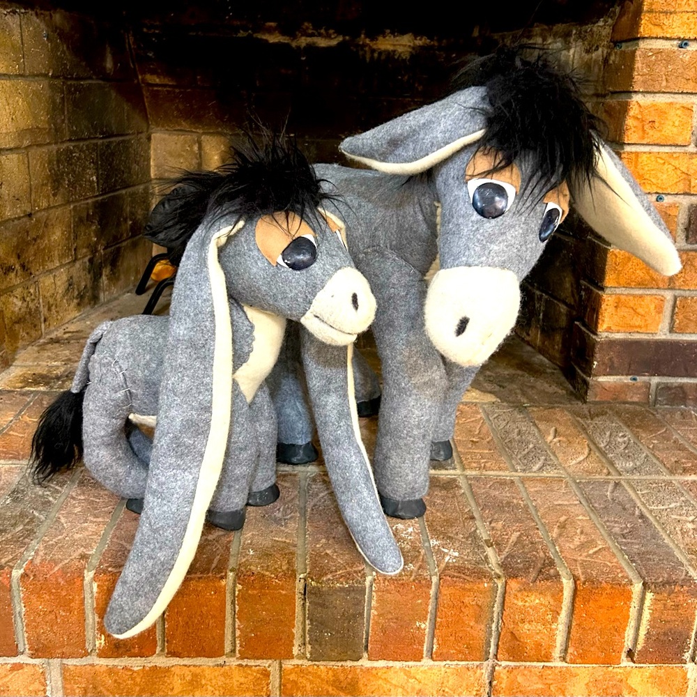 Nestor the long eared Christmas donkey figures